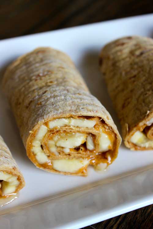 Banana Roll-Ups and Nut Butter