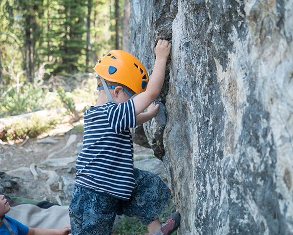 Cliffside climbing