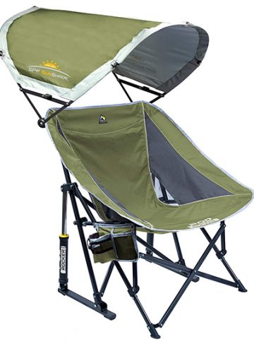 GCI Outdoor Pod Rocker Collapsible Rocking Chair - Made for Shade!