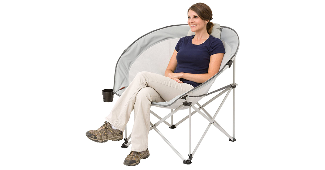 Ozark Trail Oversized Cozy Camping Chair includes Carry Bag with Carry Strap