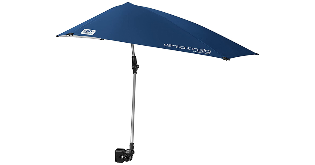 Sport-Brella Versa-Brella SPF 50+ Adjustable Umbrella with Universal Clamp: For Your Shaded Needs on the Go
